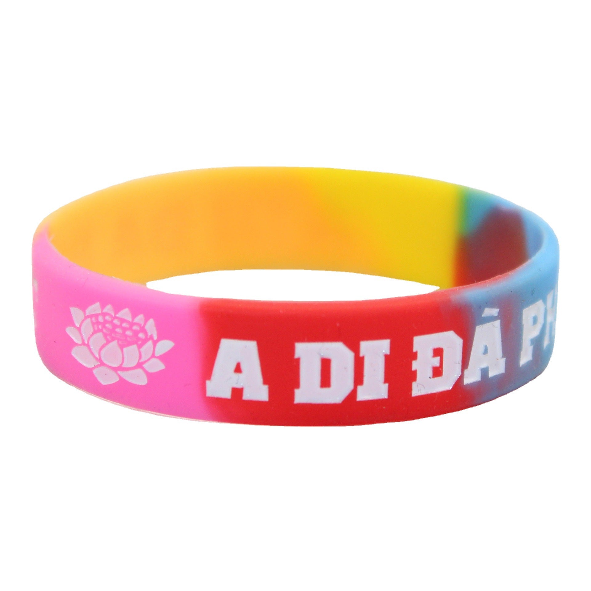 Brazalete de loto de silicona de tamaño mediano y pequeño